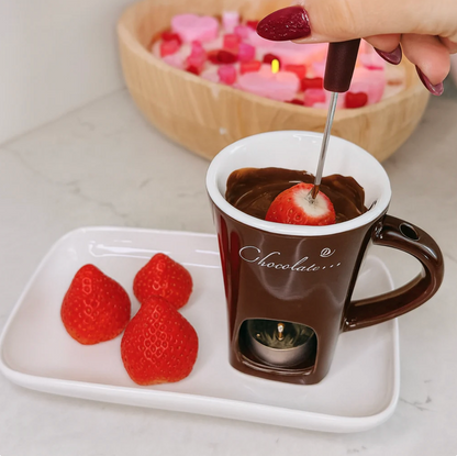 Mini fondue mugg